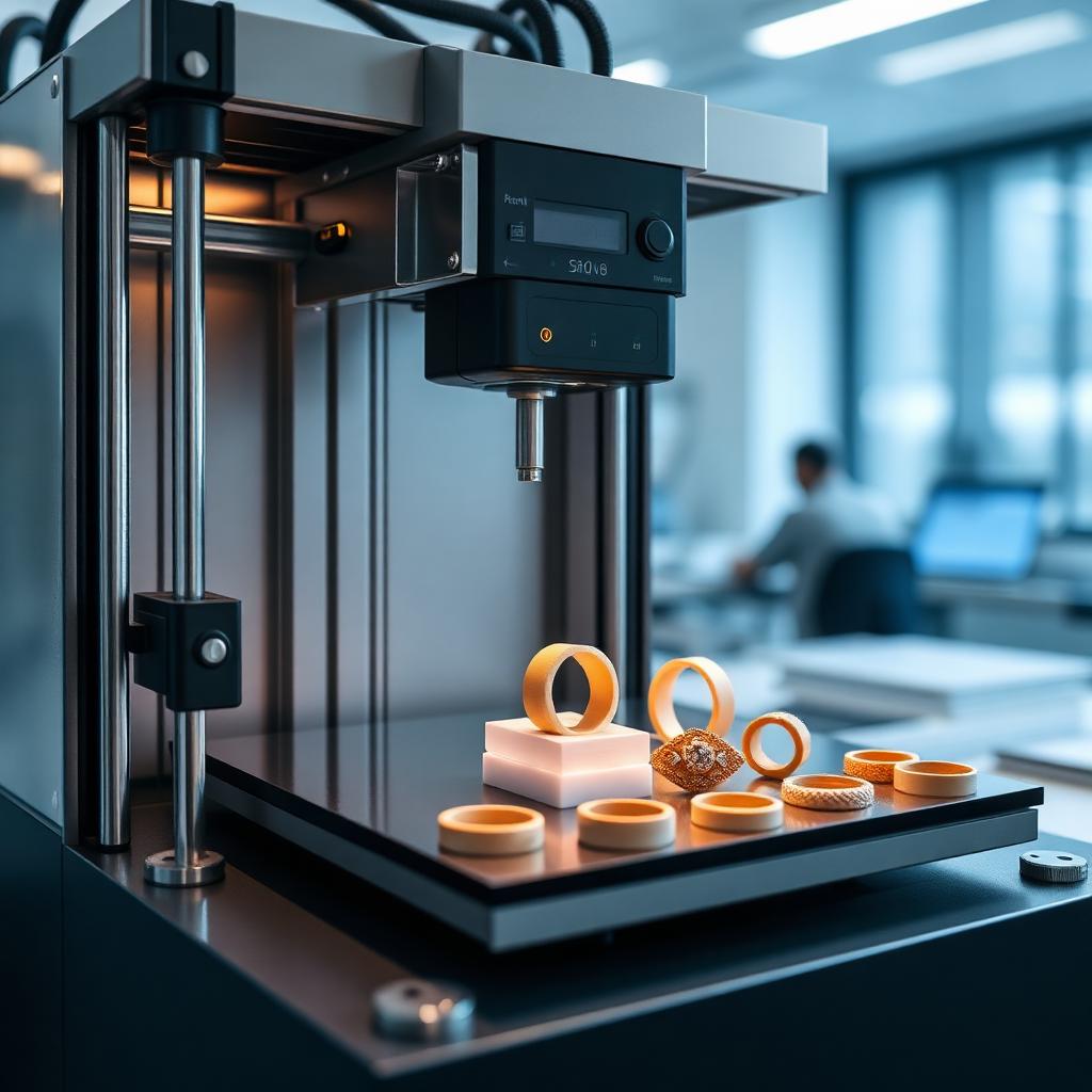 Resin 3D printing of jewelry models